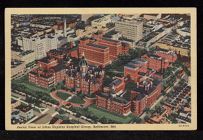 Aerial view of Johns Hopkins Hospital Group, Baltimore, Md.